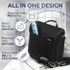 Picture of AvaJex Extra Large Hanging Travel Toiletry Bag for Men and Women - Cosmetic Travel Bag With Shoulder Strap - Waterproof Hygiene Bag with Metal Xxl Swivel Hook and 19 Compartments for Toiletries