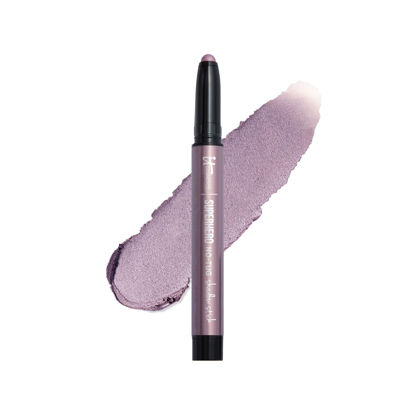 Picture of IT Cosmetics Superhero No-Tug Waterproof Eyeshadow Stick, Epic Amethyst - Lavender Pearl - Longwear, Blendable Cream Eyeshadow with Built-In Primer - Suitable for Sensitive Eyes - 0.05 oz