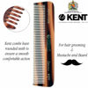 Picture of KENT Hair Comb, 4.5 Inch Fine Tooth Comb - Handmade Pocket Comb and Travel Comb for Men and Women, Styling Comb for Fine or Thinning Hair, Mustache and Beard Care, Cellulose Acetate