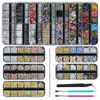 Picture of Artdone 12 boxes Nail Rhinestones,Nail Gems Nail Diamonds,Nail Art Studs Nail Crystals Nail Sequins for Nails Kit with 1 Tweezers and 3 Pen for Nail Art Supplies Accessories……