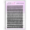 Picture of VEYESBEAUTY Lash Clusters Individual Eyelash Extensions Thin & Invisible Band DIY False Eyelashes for Self-application Newbie's Five-Second Series Wispy Lash Tray, Dreamy 8-16mm Mixed Length