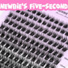 Picture of VEYESBEAUTY Lash Clusters Individual Eyelash Extensions Thin & Invisible Band DIY False Eyelashes for Self-application Newbie's Five-Second Series Wispy Lash Tray, Dreamy 8-16mm Mixed Length