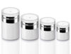 Picture of 4Pack Airless Pump Jars Mixed(0.5oz+1.0oz+1.7oz+3.5oz) Lotion Dispenser Bottle with Pump, Drunk Elephant Moisturizer Travel Containers for Cream Skincare Face Makeup