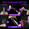 Picture of Gelike ec Short Square Nail Tips: 240PCS Soft Gel Tips for Nail Extensions Square Shaped Full Cover Gel X Nail Tips Pre Etched - PMMA Resin Clear False Nails Press on Nails 10 Sizes, SHORT SQUARE