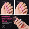 Picture of Beetles Glitter Gel Nail Polish 6 Colors Sparkle Pink Purple Blue Gel Polish Kit Chameleon Crushed Diamond Multifunction Soak off Uv Nail Gel DIY Manicure