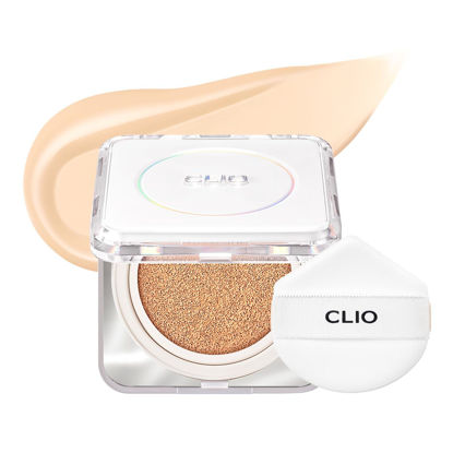 Picture of CLIO Kill Cover Founwear Cushion The Original I 20 Shades, Korean Cushion Foundation, Cushion Make Up, Full& High Coverage, Airy Satin, Natural Matte Finish Look (21N LINEN, One Size)