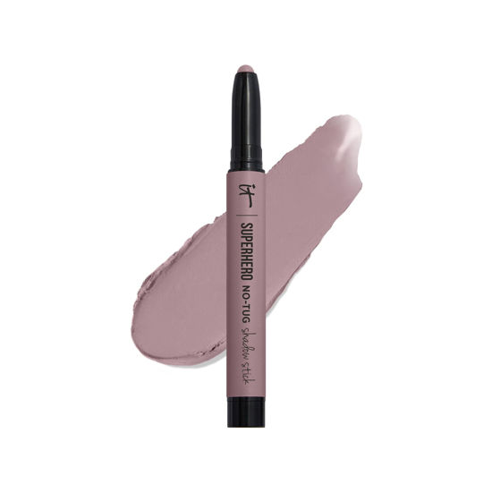 Picture of IT Cosmetics Superhero No-Tug Waterproof Eyeshadow Stick, Mighty Mauve - Longwear, Blendable Cream Eyeshadow with Built-In Primer - Suitable for Sensitive Eyes - 0.05 oz