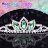 Picture of Kilshye Princess Silver Tiara and Crown Pink Crystal Tiaras Pageant Crowns Rhinestone Birthday Headdress for Women (Green)