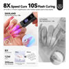 Picture of SAVILAND Black U V Light for Gel X Nails: Handheld 12W 8X Speed Flash Curing Nail Lamp with Dual Timer & Touch Screen & LCD Display Screen Portable 400 mAh LED Nail Dryer for Gel Polish Nail Art Home