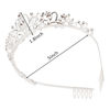 Picture of Didder Silver Tiara for Women, Pink Crystal Tiaras and Crowns for Women Tiaras for Girls Elegant Crown with Combs Princess Crown Tiara Birthday Crowns for Women Bridal Wedding Prom Birthday Party