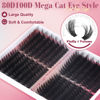 Picture of EYDEVRO Fluffy Lash Clusters Kit 80D100D Volume Lash Extension Kit 280 Pcs Left/Right Cluster Eyelash Extension Kit D Curl Thick Mega Lash Clusters with Waterproof Lash Bond and Seal and Lash Tweezers