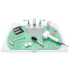 Picture of Sink Topper Foldable Sink Cover - Silicone Beauty Makeup Brush Cleaning Mat - Hot Tools Organizer - Bathroom Must Have Accessory for Extra Space & Storage Saver - Traveling - Large green