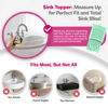 Picture of Sink Topper Foldable Sink Cover - Silicone Beauty Makeup Brush Cleaning Mat - Hot Tools Organizer - Bathroom Must Have Accessory for Extra Space & Storage Saver - Traveling - Large green