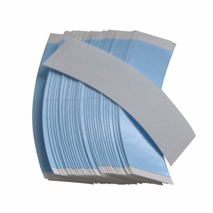 Picture of 36pcs Blue Double Sided Waterproof Lace Wigs Adhesive Tape Strips for Lace Front Wig Toupee