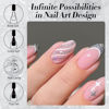 Picture of Born Pretty Silver Gold Reflective Glitter Gel Nail Polish Set for Christmas Nails Holographic Sparkle Glitter Gel Flash Soak Off Manicure Kit Gift
