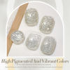 Picture of Born Pretty Christmas Silver Glitter Gel Nail Polish Sparkly Shine Gel Nail Polish Nail Art Manicure DIY 15ml