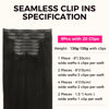 Picture of Lashey Seamless Clip in Hair Extensions Real Human Hair Extensions, 9pcs 150g Straight Remy Human Hair Extensions Clip in Long Thick 22 Inch #1B Natural Black Human Hair Extensions