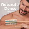 Picture of MainBasics Back Scrubber for Shower - Long Handle Dual-Sided Brush for Body Wash & Scrubbing with Exfoliating & Soft Bristles (Teal, Wood)