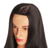 Picture of Hairingrid 26"-28" Mannequin Head Hair Styling Training Manikin Cosmetology Doll Head Synthetic Fiber Hair and Free Clamp Holder (Black)