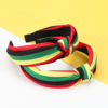Picture of Ardorchid Rasta Headbands African Jamaica Juneteenth knotted Headband for Women Girls Elastic Hairband Hair Hoop No Slip Hair Accessories Gifts