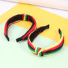 Picture of Ardorchid Rasta Headbands African Jamaica Juneteenth knotted Headband for Women Girls Elastic Hairband Hair Hoop No Slip Hair Accessories Gifts
