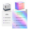 Picture of Rainbow Disposable Facial Towel Storage Box Acrylic Towel Container Compatible with Clean Skin Club Clean Towel XL Wall-Mounted Face Towel Organizer with Drawer(Excluding Facial Towels)