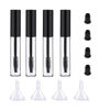 Picture of 4 Pack Empty Mascara Tube with Eyelash Wand, ForSewian10ml Premium Eyelash Cream Container Bottle with Mini Funnels and Leak Stoppers (black)