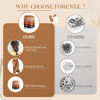 Picture of FORENEE Hair Ties No Damage - 10PCS Ponytail Holders - Elastic Hair Ties for Thick Hair - Braided Hair Bands for Women Girls's Hair - Neutral