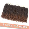 Picture of Goddess Box Braids Crochet Hair With Curly Ends 10 Inch Bohomian Box Braids Crochet Braids 8 Packs 3X Crochet Braids Synthetic Braiding Hair Extension for Black Women(10 Inch (Pack of 8),T1B 33)………