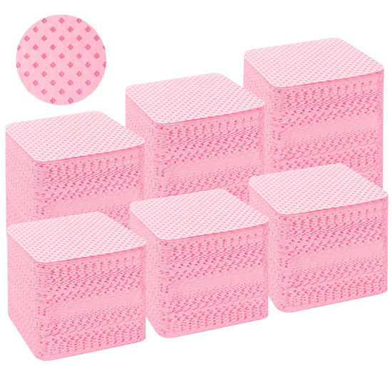 Picture of Lint Free Nail Wipes, 540PCS Nail Supplies Nail Polish Remover Wipes, Super Absorbent Soft Nail Wipes for Fingernail Polish Remover and Eyelash Extension Wipes for Nail Art
