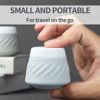 Picture of Gemice TSA Approved Travel Containers for Toiletries, 4 Pack Silicone Cream Jars with Convenient Toiletry Bag, Leak-proof Wide Mouth Travel-Size Toiletries Containers with Lid for Cosmetic Cream