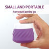 Picture of Gemice Travel Containers for Toiletries, Silicone Cream Jars TSA Approved Travel Size Containers with Clear Bag, Leak-proof Travel Accessories with Lid for Cosmetic Face Body Hand Cream (4 Pack)