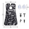 Picture of Beard Bib Beard Apron, Beard Trimming Catcher Bib for Men Shaving and Hair Clippings, Waterproof Non-Stick Hair Catcher Grooming Cloth with 2 Suction Cups