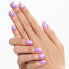 Picture of GLAMERMAID Press on Nails Extra Short Squoval, Valentine's Day Handmade Pink Blue Chrome Gel Glue on Nails, 24Pcs Glossy Round Reusable UV Finish Fake Nails Acrylic False Nails Manicure Kits for Women