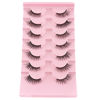 Picture of Half Lashes False Yasnai Eyelashes Volume Lashes Wispy Cat Eye Look Natural Short Fake Lashe Eyelashes 7 Pairs Pack