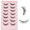 Picture of Manga Lashes Yasnai Wispy Natural Look Lashes Anime False Eyelashes Volume Lashes Fake Lashes 13mm Spiky Korean Japanese Asian Cosplay 3D Eye Lashes 7 Pairs Pack