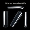 Picture of SITELENABY Acrylic 3XL Full Cover Square Nail Tips, 12 Sizes, 360pcs, Clear, Glossy Finish