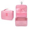 Picture of Lcsmaokin Large Capacity Toiletry Bag Travel Bag with Hanging Hook for Men and Women Waterproof Travel Cosmetic Bag Bathroom Storage Bag for Brushes Set, Full-Sized Shampoo,Accessories(Pink)