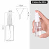Picture of Spray Bottle, 1oz/30ml Small Plastic Fine Mist Spray Bottles, Mini Empty Travel Bottles with Funnels and Labels 6 Pack