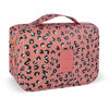 Picture of Lcsmaokin Large Capacity Toiletry Bag Travel Bag with Hanging Hook for Men and Women Waterproof Travel Cosmetic Bag Bathroom Storage Bag for Brushes Set,Full-Sized Shampoo,Accessories-Pink Leopard