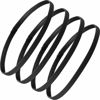 Picture of 4 Pieces Thick Non-Slip Elastic Sport Headbands Hair Headbands for Women and Men (Black)