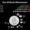 Picture of 1500pcs 6mm Resin Rhinestones Bulk, Transparent Lavender Purple AB Flatback Round Jelly Rhinestones Non Hotfix Crystal Gems Large Quantity Wholesale for DIY Crafts Clothes Face Makeup Manicure