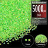 Picture of BELLEBOOST 5000pcs 3mm Resin Rhinestones Bulk, Fluorescent Green AB Flatback Round Jelly Rhinestones Non Hotfix Crystal Gems Large Quantity Wholesale for DIY Crafts Clothes Face Makeup Manicure