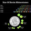 Picture of BELLEBOOST 5000pcs 3mm Resin Rhinestones Bulk, Fluorescent Green AB Flatback Round Jelly Rhinestones Non Hotfix Crystal Gems Large Quantity Wholesale for DIY Crafts Clothes Face Makeup Manicure