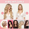 Picture of Heatless Curling Rod Headband, 70'' Long Heatless Curls Headband, Soft Velour Heatless Curlers Hair for Long Hair, Overnight Hair Rollers Set, Lazy Hair Curlers to Sleep In