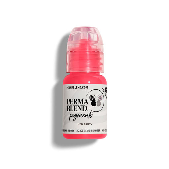 Picture of Perma Blend - Hen Party - Microblading Ink to Enhance Lip Color - Lip Tattoo & Lip Blushing Supplies for Permanent Lip Color - Hen Party Based Lip Blush - Vegan (0.5 oz)