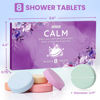 Picture of Shower Steamers 8 Pack Set Shower Bombs Tablets in Purple Box with 8 Fragrances with Shea Butter for Self-Care & Relaxation, Idea for Women and Men