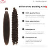 Picture of Dark Brown Braiding Hair Pre Stretched Kanekalon Braiding Hair for Boho Braids(6 Pakcs)