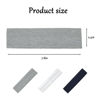 Picture of Yiwafu 3 Pack Yoga Headbands for Women, Non Slip Elastic Sweat Hairbands, Solid Color Head Accessories Headscarves Hair Hoop, Sweat-Absorbing Hairbands for Sports, Fitness, Running