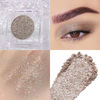 Picture of CAKAILA Single Gray Brown Glitter Shimmer Eyeshadow,Bright High Pigment Intense Monochrome Eye Shadow,Buildable Sparkly Eye Glitter Shimmer Finish,24 Hour Eye Makeup Longwear Waterproof,Blendable